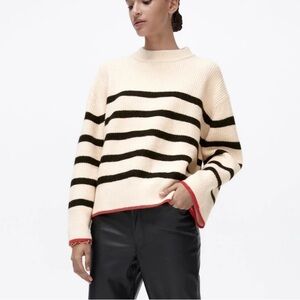 Zara oversized striped sweater